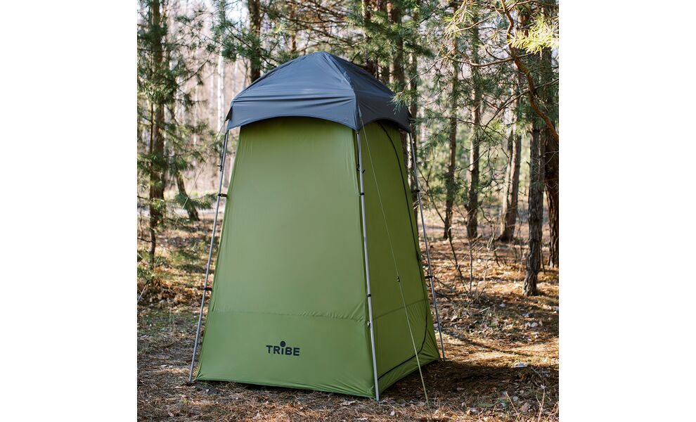 Кемпінговий каркасний тент для душу/туалету Tribe Shower Pro, Розмір: 140x140x230, Колір виробника: Olive, зображення 11