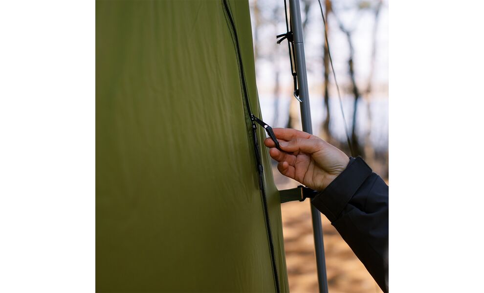 Кемпінговий каркасний тент для душу/туалету Tribe Shower Pro, Розмір: 140x140x230, Колір виробника: Olive, зображення 28