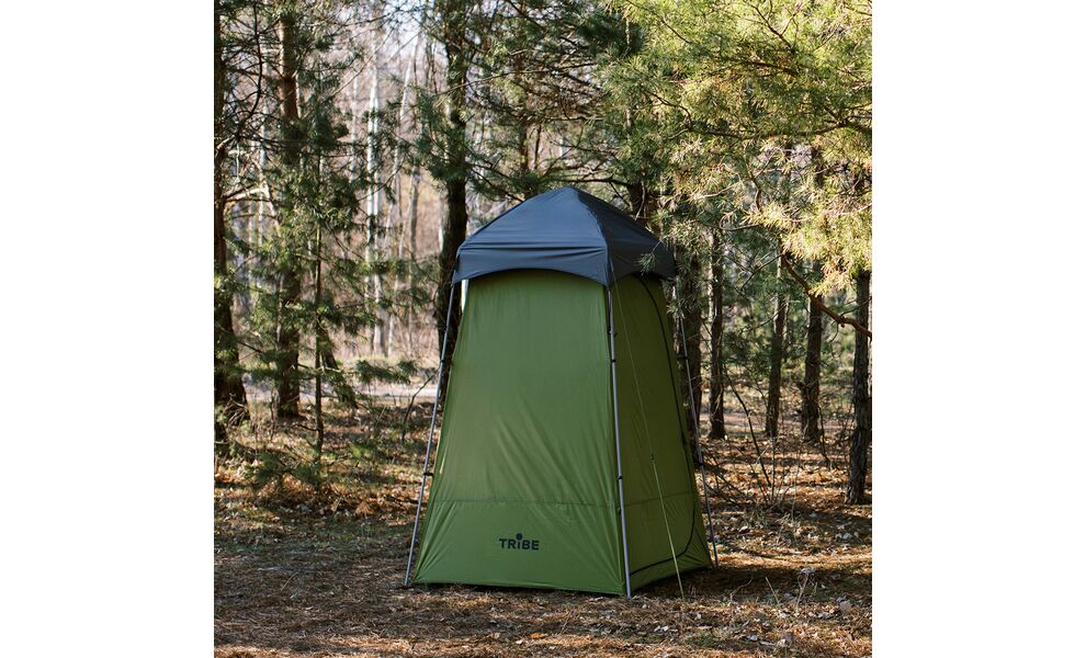 Кемпінговий каркасний тент для душу/туалету Tribe Shower Pro, Розмір: 140x140x230, Колір виробника: Olive, зображення 38