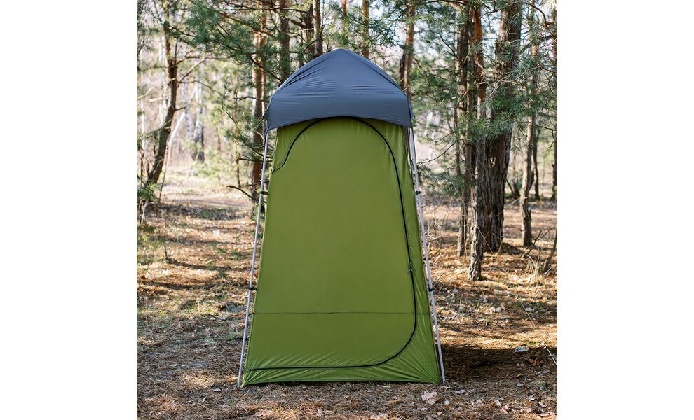 Кемпінговий каркасний тент для душу/туалету Tribe Shower Pro, Розмір: 140x140x230, Колір виробника: Olive, зображення 6