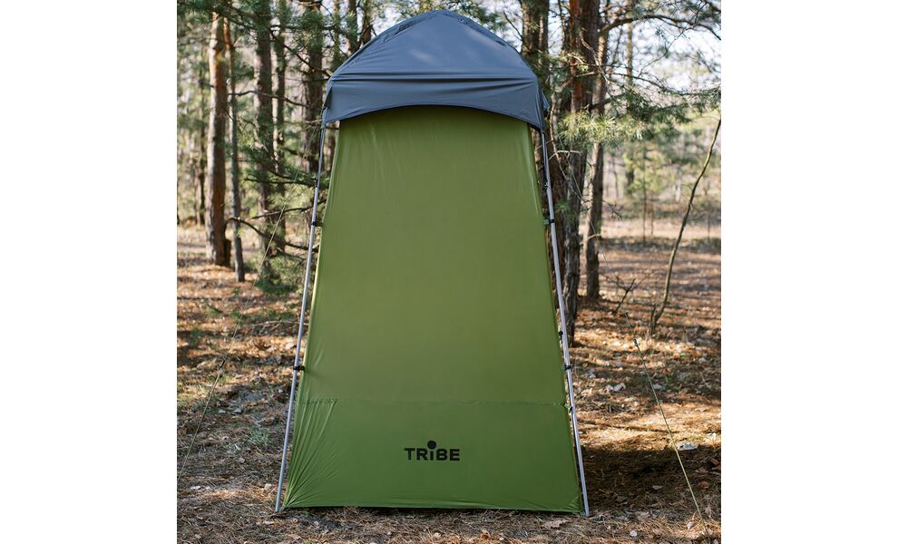 Кемпінговий каркасний тент для душу/туалету Tribe Shower Pro, Розмір: 140x140x230, Колір виробника: Olive, зображення 8
