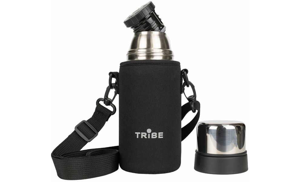 Чохол Tribe Neoprene Cover (Black) для термосів Tramp Expedition на 0,5 л, Тип розміру: для 0,5 л, Колір: Black, зображення 3