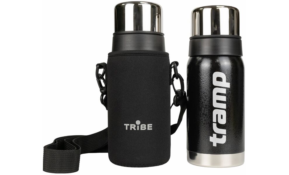 Чохол Tribe Neoprene Cover (Black) для термосів Tramp Expedition на 0,5 л, Тип розміру: для 0,5 л, Колір: Black, зображення 4