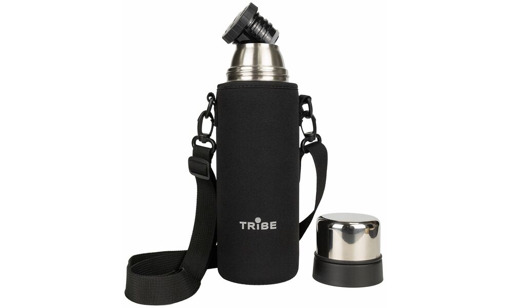 Чохол Tribe Neoprene Cover (Black) для термосів Tramp Expedition на 0,75 л, Тип розміру: для 0,75 л, Колір: Black, зображення 3