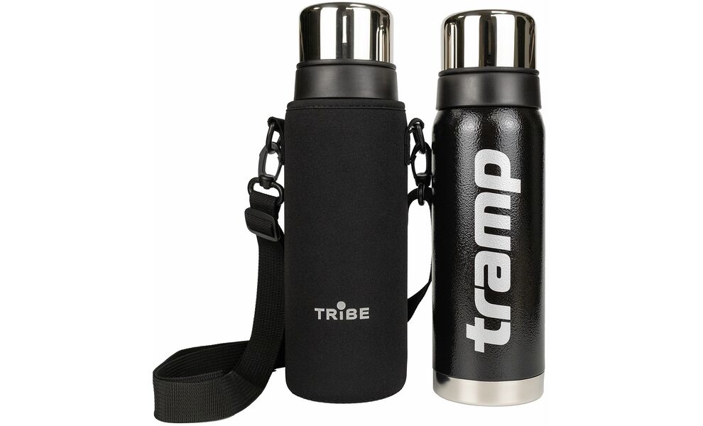 Чохол Tribe Neoprene Cover (Black) для термосів Tramp Expedition на 0,75 л, Тип розміру: для 0,75 л, Колір: Black, зображення 4