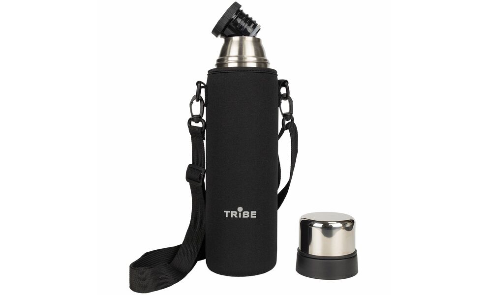 Чохол Tribe Neoprene Cover (Black) для термосів Tramp Expedition на 0,9 л, Тип розміру: для 0,9 л, Колір: Black, зображення 3