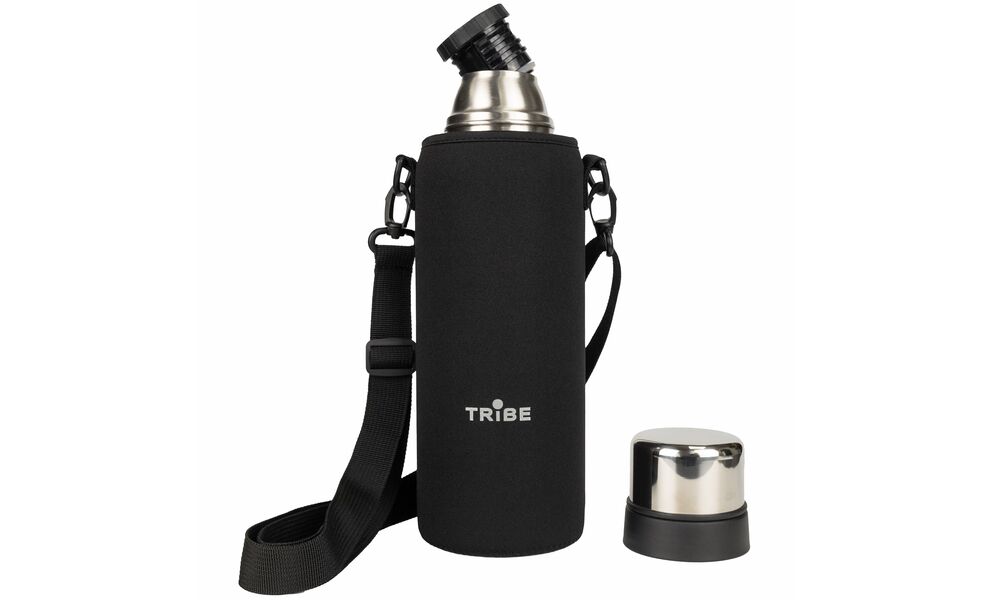 Чохол Tribe Neoprene Cover (Black) для термосів Tramp Expedition на 1,2 л, Тип розміру: для 1,2 л, Колір: Black, зображення 3