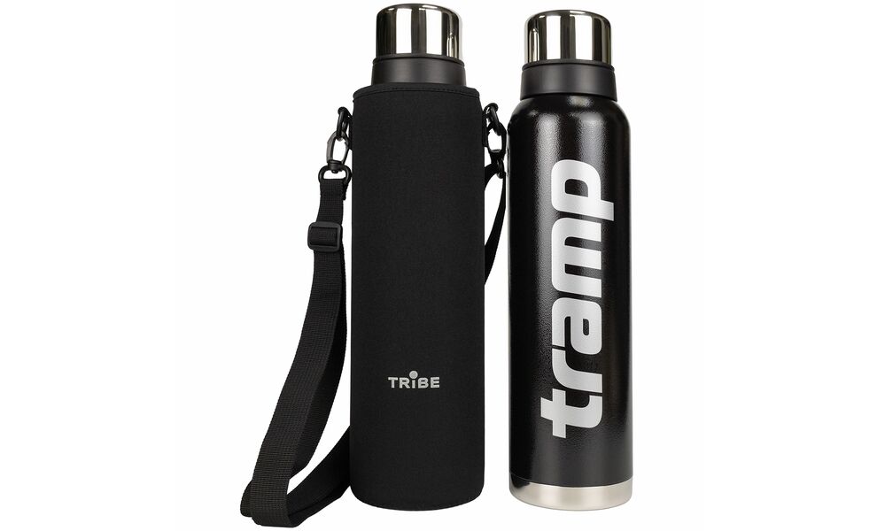 Чохол Tribe Neoprene Cover (Black) для термосів Tramp Expedition на 1,6 л, Тип розміру: для 1,6 л, Колір: Black, зображення 4