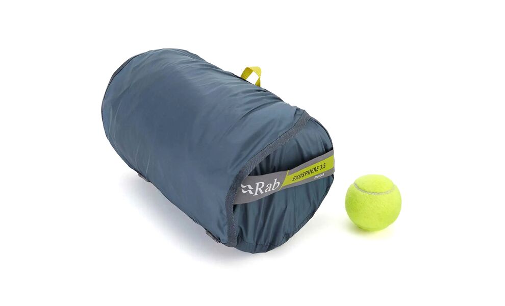 Самонадувний каремат Rab Exosphere 3.5 - Regular, Товщина: 5, Тип розміру: Regular, Колір виробника: Orion Blue, зображення 10