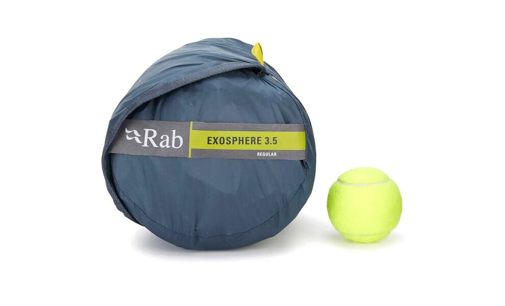 Самонадувний каремат Rab Exosphere 3.5 - Regular, Товщина: 5, Тип розміру: Regular, Колір виробника: Orion Blue, зображення 11