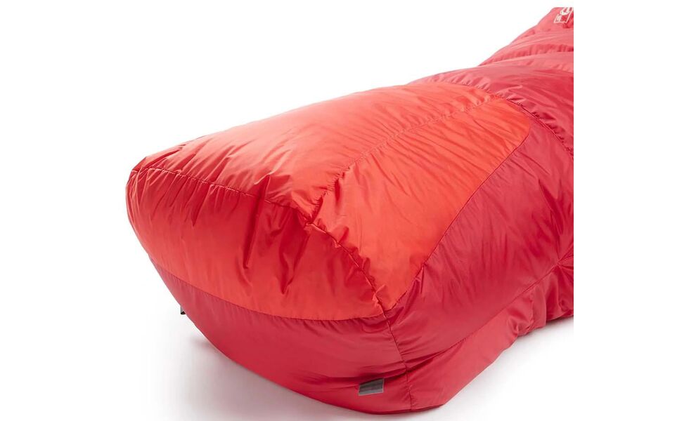 Зимовий пуховий спальник Rab Expedition 1200 - Regular до -35°C: з капюшоном, Максимальний зріст користувача: 195, Колір: Summit Red, Сторона застібки: ліва, зображення 4