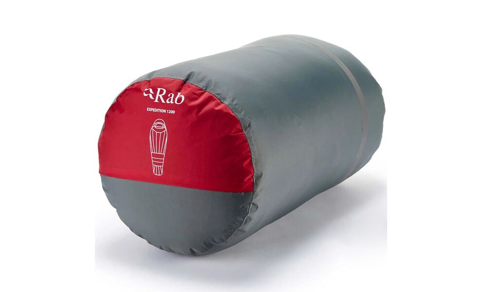 Зимовий пуховий спальник Rab Expedition 1200 - Regular до -35°C: з капюшоном, Максимальний зріст користувача: 195, Колір: Summit Red, Сторона застібки: ліва, зображення 6