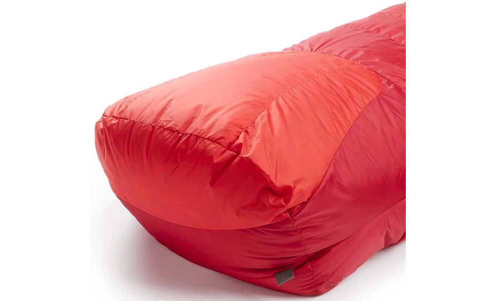 Зимовий пуховий спальник Rab Expedition 1400 - Regular до -40°C: з капюшоном, Максимальний зріст користувача: 195, Колір: Summit Red, Сторона застібки: ліва, зображення 4