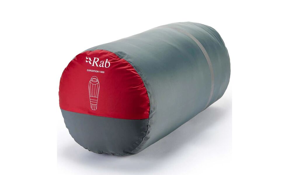 Зимовий пуховий спальник Rab Expedition 1400 - Regular до -40°C: з капюшоном, Максимальний зріст користувача: 195, Колір: Summit Red, Сторона застібки: ліва, зображення 5