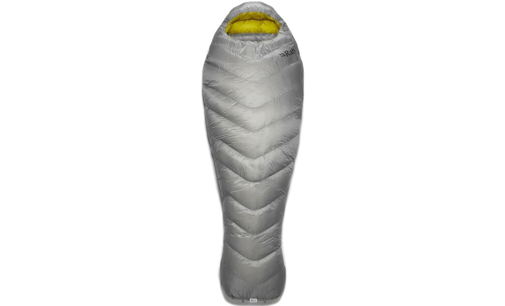 Зимовий пуховий спальник Rab Mythic 400 - Regular до -6°C: з капюшоном, Максимальний зріст користувача: 185, Колір: Cloud, Сторона застібки: ліва, зображення 2