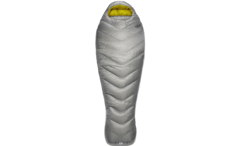 Зимовий пуховий спальник Rab Mythic 600 - Regular до -12°C: з капюшоном, Максимальний зріст користувача: 185, Колір: Cloud, Сторона застібки: ліва, зображення 2
