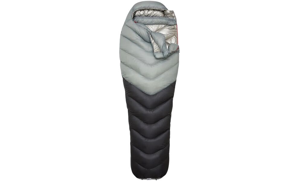 Зимовий пуховий спальник Rab Mythic Ultra 360 - Long до -8°C: з капюшоном, Максимальний зріст користувача: 200, Колір: Cloud/Graphene, Сторона застібки: ліва, зображення 3