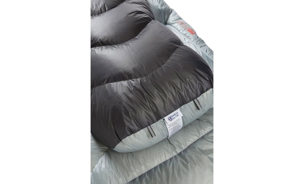 Зимовий пуховий спальник Rab Mythic Ultra 360 - Long до -8°C: з капюшоном, Максимальний зріст користувача: 200, Колір: Cloud/Graphene, Сторона застібки: ліва, зображення 5