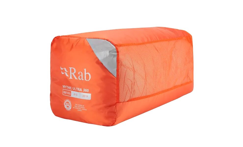 Зимовий пуховий спальник Rab Mythic Ultra 360 - Long до -8°C: з капюшоном, Максимальний зріст користувача: 200, Колір: Cloud/Graphene, Сторона застібки: ліва, зображення 7