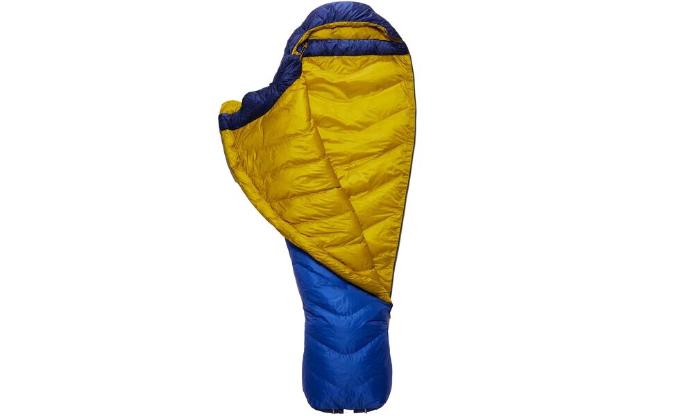 Демісезонний пуховий спальник Rab Neutrino 400 - Regular до -7°C: з капюшоном, Максимальний зріст користувача: 185, Колір: Nightfall Blue, Сторона застібки: права, зображення 4