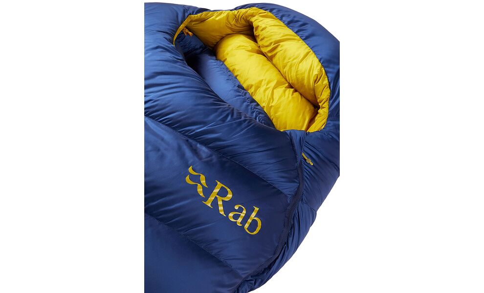 Зимовий пуховий спальник Rab Neutrino 800 - Regular до -22°C: з капюшоном, Максимальний зріст користувача: 185, Колір: Nightfall Blue, Сторона застібки: права, зображення 5