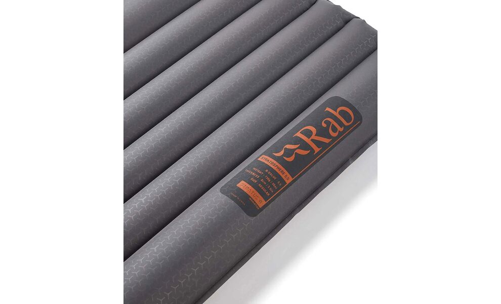 Надувний каремат Rab Stratosphere 5.5 - Long Wide: з мішком-насосом, Товщина: 8, Тип розміру: Long Wide, Колір виробника: Graphene, зображення 3
