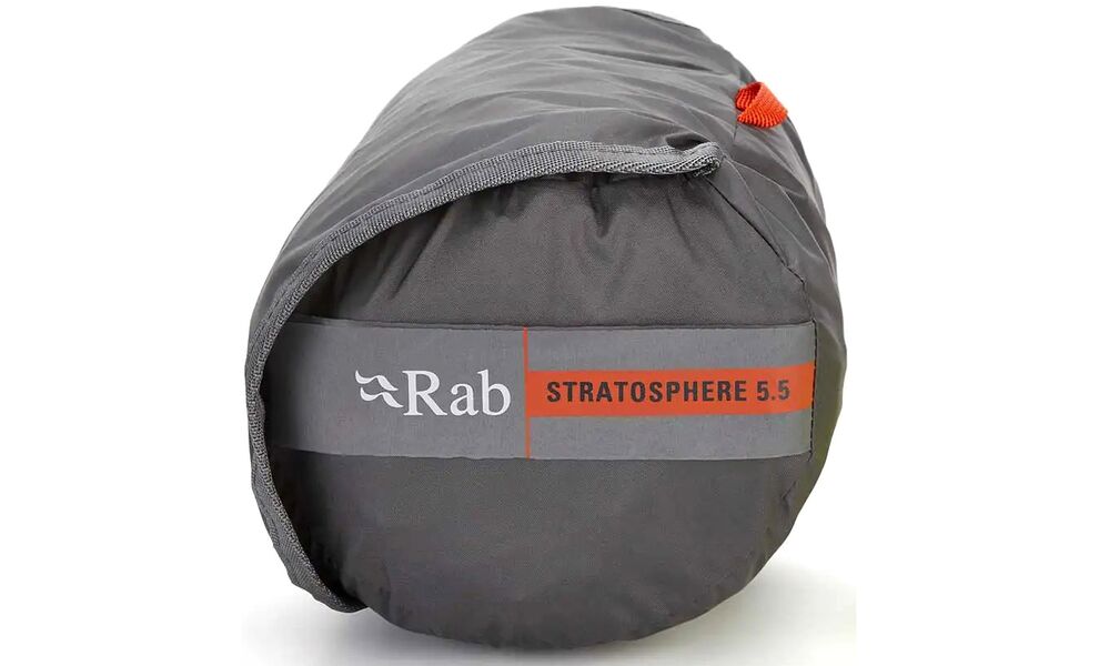 Надувний каремат Rab Stratosphere 5.5 - Regular Wide: з мішком-насосом, Товщина: 8, Тип розміру: Regular Wide, Колір виробника: Graphene, зображення 14