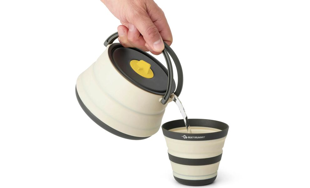 Похідний набір складного посуду Sea to Summit Frontier Kettle Cook - Set 1P (з чохлом) на 1 особу: чайник, миска, стакан, Тип комплекту: Set 1P, зображення 15