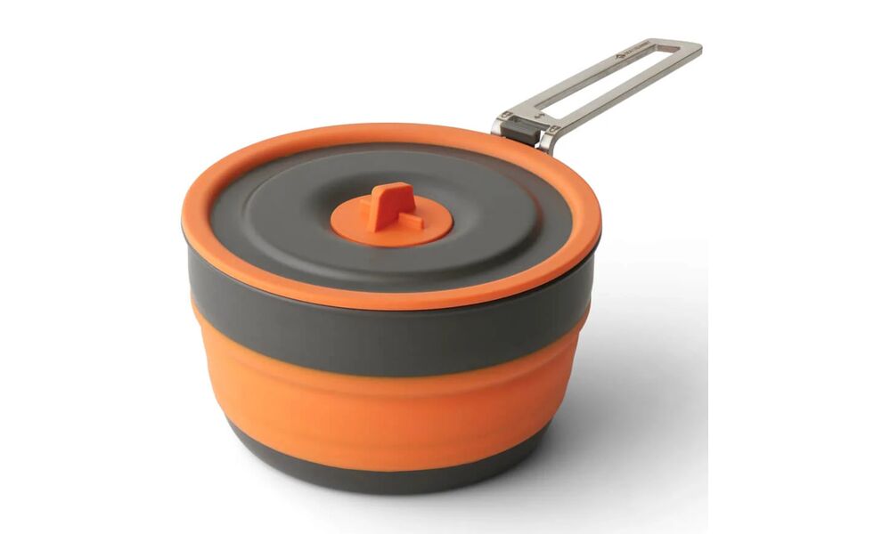 Повний похідний набір складного посуду Sea to Summit Frontier One Pot Cook - Set 3P (БЕЗ чохла) на 1 особу: каструля, стакан, ложка-виделка, Тип комплекту: Set 3P, зображення 3