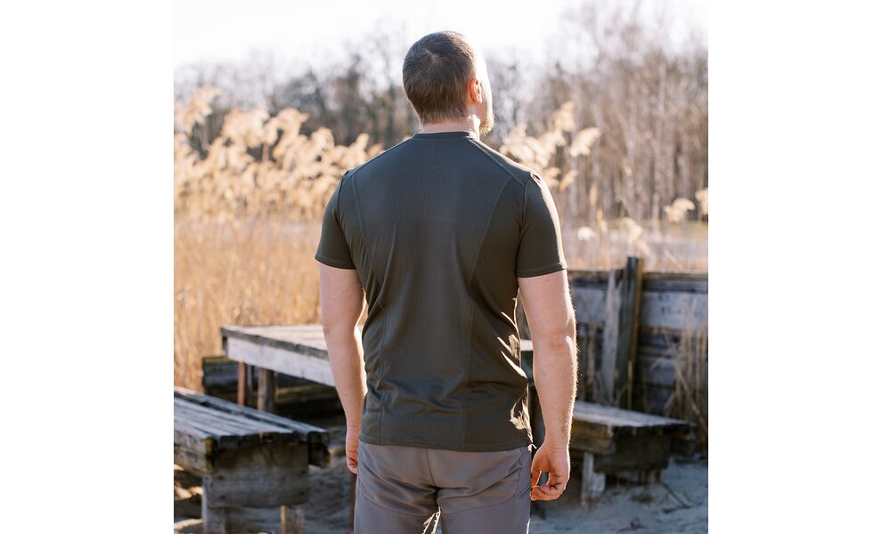 Термофутболка чоловіча Tribe Coolpass (Olive), Колір виробника: Olive, Розмір виробника: L, зображення 6