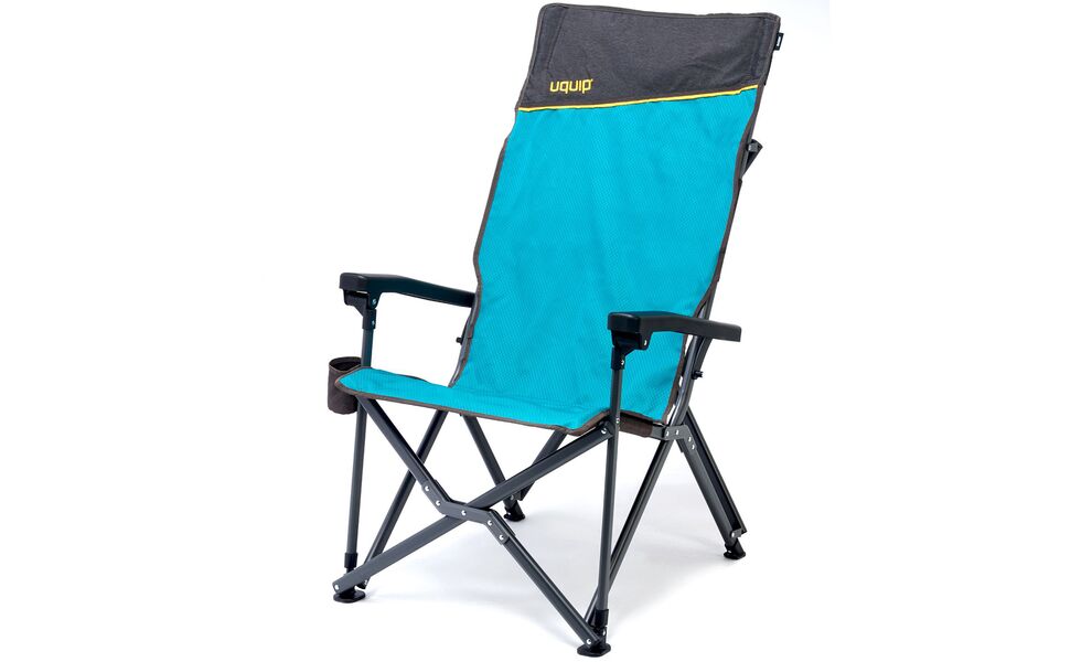 Кемпінгове розкладне крісло з високою спинкою Uquip Barry (Petrol), Колір виробника: Petrol, зображення 3