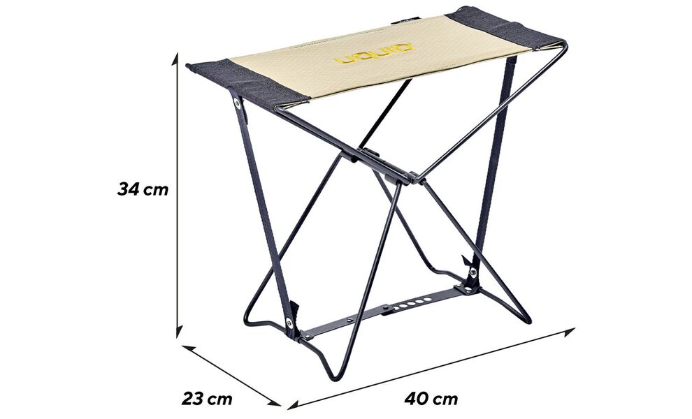 Компактний розкладний табурет на природу Uquip Fancy (Boulder), Колір виробника: Boulder, зображення 5