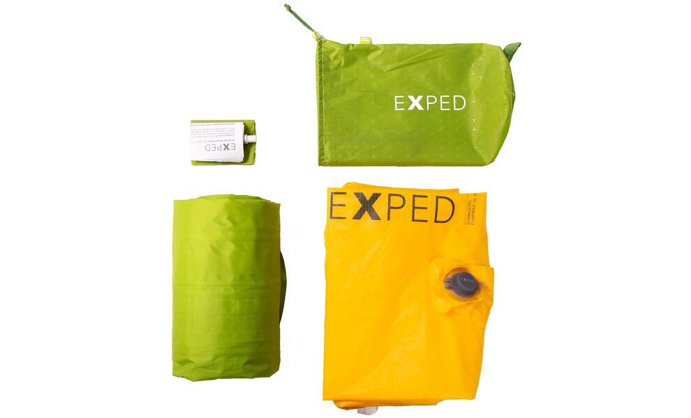 Надувний каремат Exped Ultra 1R - MW: з мішком-насосом, Товщина: 7, Тип розміру: MW, Колір виробника: Lichen, зображення 9