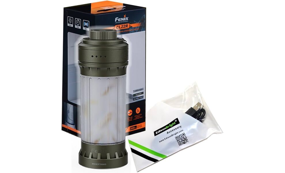 Кемпінговий ліхтар акумуляторний Fenix CL22R (Wild Green): червоне світло, RGB-світло, USB Type-C, Колір корпусу: Wild Green, зображення 9