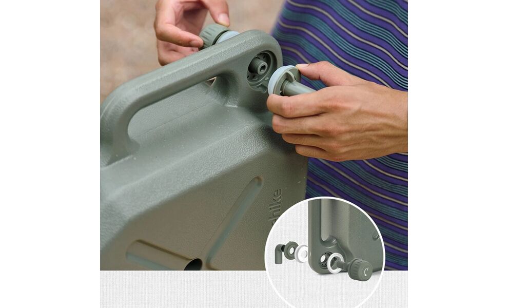 Пластикова каністра для води з краном Naturehike CNH22CJ018 (Green) на 12 л, Об'єм: 12, Колір виробника: Green, зображення 11