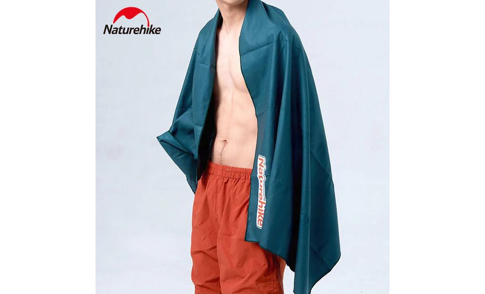 Швидкосохнучий рушник з мікрофібри з чохлом Naturehike Quick Drying Towel - M (Blue), 90x38 см, Тип розміру:  M, Колір: Blue, зображення 7