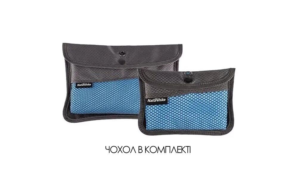 Швидкосохнучий рушник з мікрофібри з чохлом Naturehike Fitness - S (Purple), 100x30 см, Тип розміру: S, Колір: Purple, зображення 5