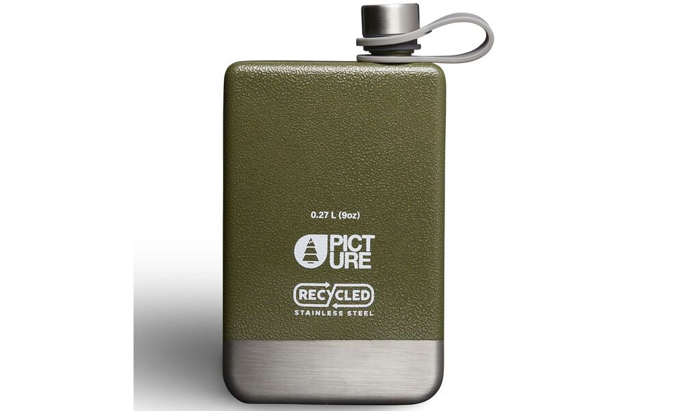 Подарунковий набір Picture Organic Bivouac Party Set (фляга + рюмки), з чохлом, Об'єм: 270, Колір: Military, зображення 3