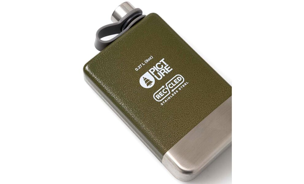 Подарунковий набір Picture Organic Bivouac Party Set (фляга + рюмки), з чохлом, Об'єм: 270, Колір: Military, зображення 5