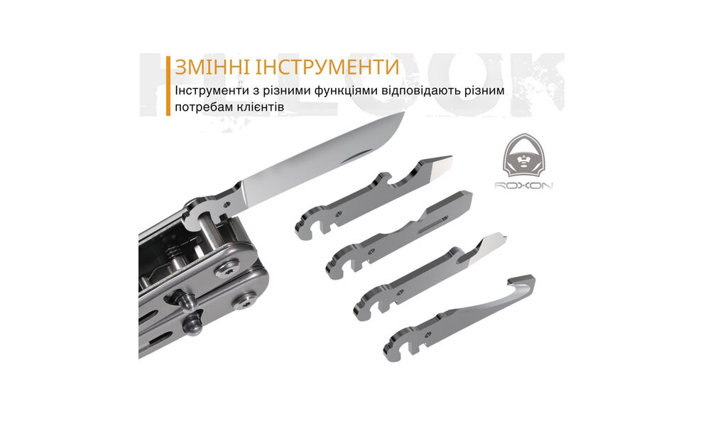 Мультитул з чохлом Roxon S804G Flex - 18 функцій, зображення 8