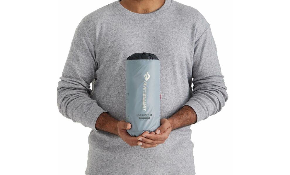 Надувний каремат Sea to Summit Ether Light XR Insulated - Large Rectangular: з мішком-насосом, Товщина: 10, Тип розміру: Large Rectangular, Колір виробника: Dark Grey, зображення 3