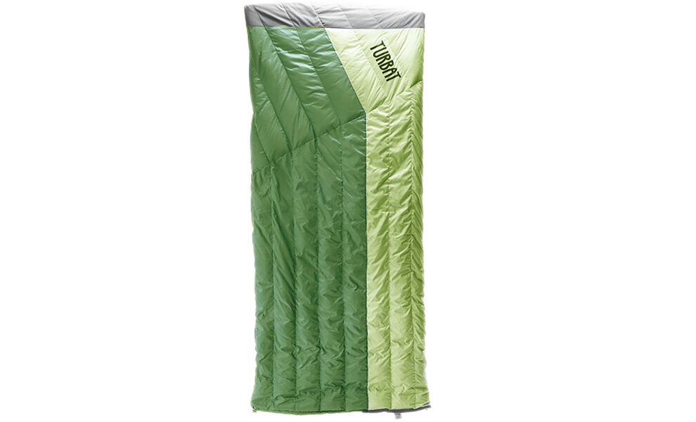 Демісезонний пуховий спальник-ковдра Turbat Bakota (Green) до 10°C, Колір: Green, Сторона застібки: ліва+права, зображення 2