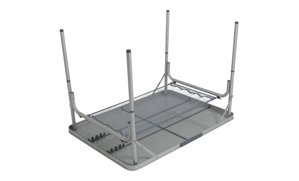 Розкладний стіл з поличкою Bo-Camp Premium - 100x70x70 см, Тип розміру: 100x70x70 см, Колір: Grey, зображення 4