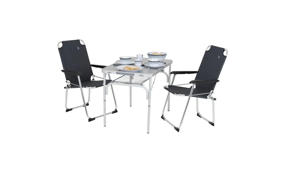 Розкладний стіл з поличкою Bo-Camp Premium - 90x60x81 см, Тип розміру: 90x60x81 см, Колір: Grey, зображення 5