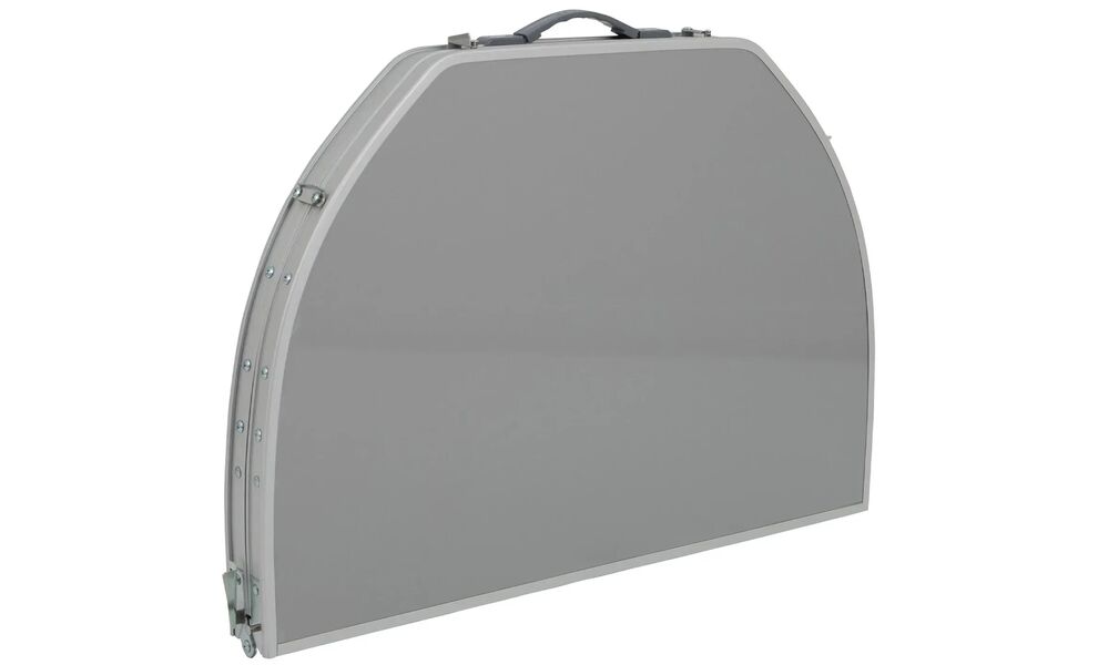 Розкладний стіл з поличкою Bo-Camp Premium Oval, 100x70x70 см, Тип розміру: 100x70x70 см, Колір: Grey, зображення 4