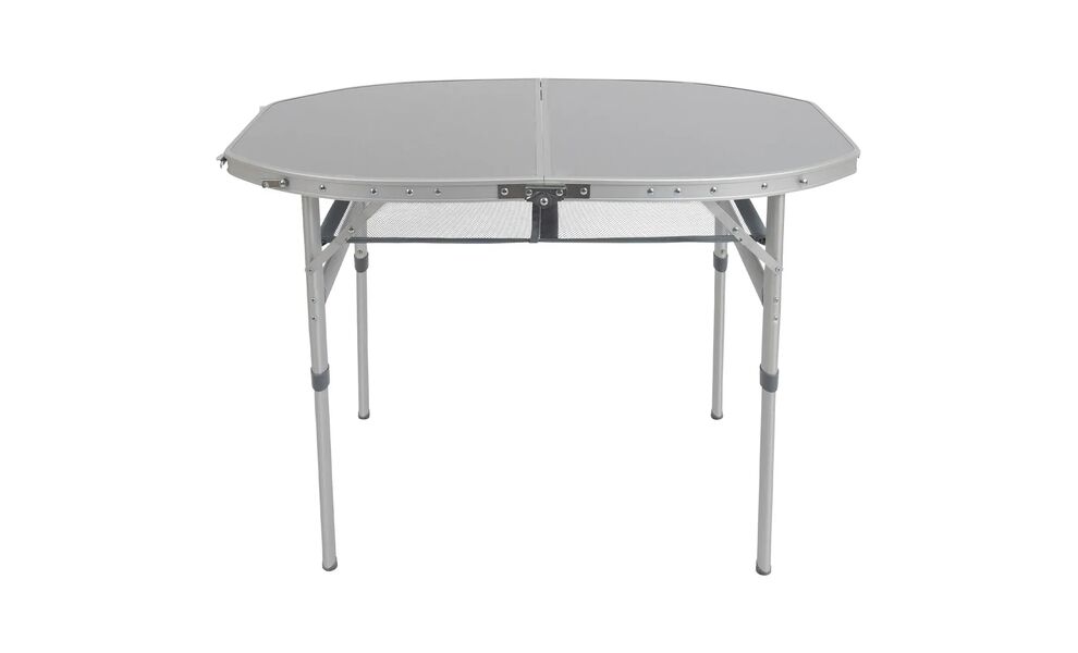 Розкладний стіл з поличкою Bo-Camp Premium Oval, 100x70x70 см, Тип розміру: 100x70x70 см, Колір: Grey, зображення 2