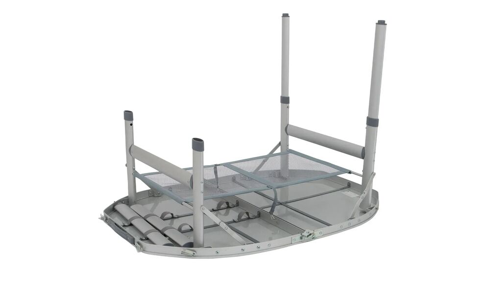 Розкладний стіл з поличкою Bo-Camp Premium Oval, 100x70x70 см, Тип розміру: 100x70x70 см, Колір: Grey, зображення 6