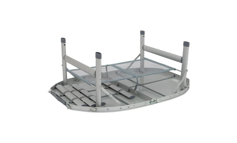Розкладний стіл з поличкою Bo-Camp Premium Oval, 100x70x70 см, Тип розміру: 100x70x70 см, Колір: Grey, зображення 7