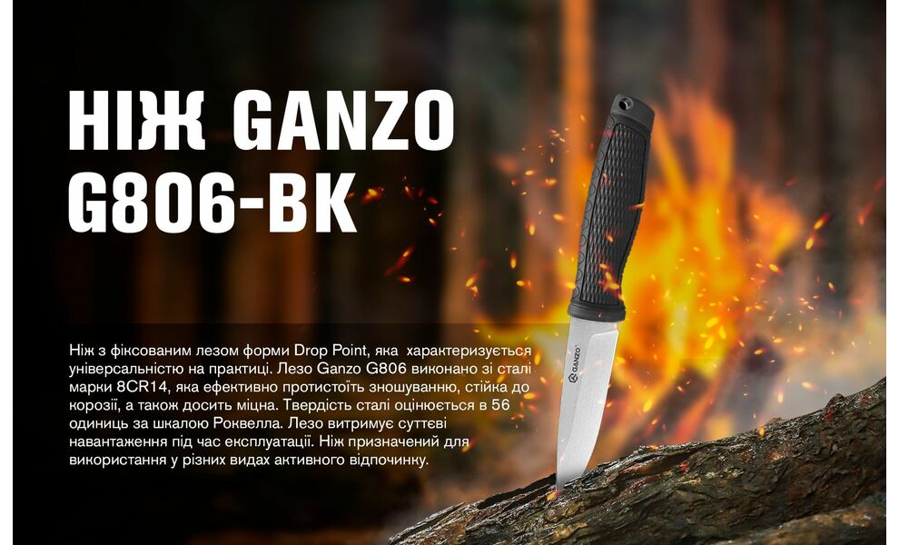 Ніж Ganzo G806 (Blue), Колір руків'я: Blue, зображення 8