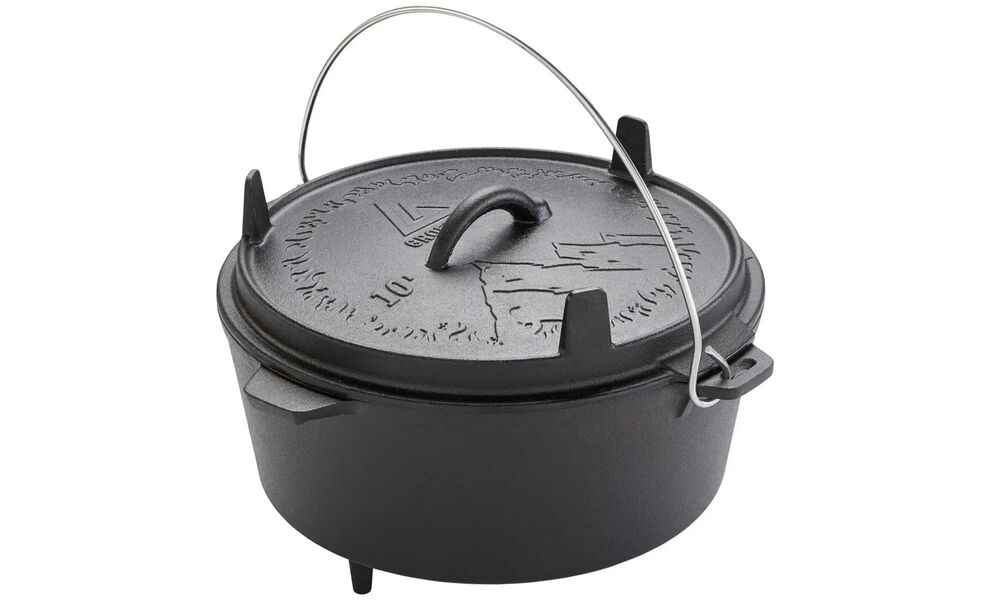 Чавунний казан-жаровня на ніжках Groenberg Askja на 10 л, Об'єм: 10, Діаметр верхній: 33, зображення 2